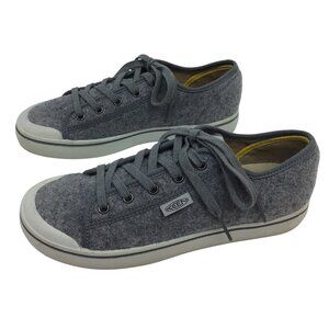 Keen Elsa LiteGray Wool Felt Sneakers Lace Up Casual Comfy Eco-Friendly Shoes